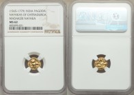 Nayakas of Chitradurga. Madakeri Nayaka gold Pagoda ND (1565-1779) MS62 NGC, KM-Unl., Fr-381.

HID09801242017

© 2020 Heritage Auctions | All Righ...