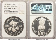 Republic Proof 100 Rupees 1981-B PR68 Ultra Cameo NGC, Bombay mint, KM277. Year of the Child issue. 

HID09801242017

© 2020 Heritage Auctions | A...