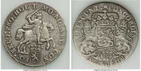 Holland. Provincial Ducaton (Silver Rider) 1793 VF, KM90.2, Dav-1827. 43.2mm. 32.11gm. Dealer tag included. 

HID09801242017

© 2020 Heritage Auct...