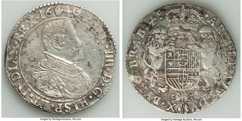 Brabant. Philip IV Ducaton 1640 XF, Antwerp mint, KM72.1, Dav-4454. 40.9mm. 32.0...