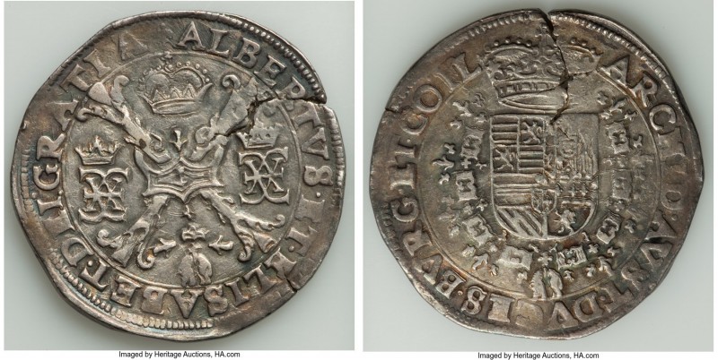 Flanders. Albert & Isabel Patagon ND (1598-1621) Bruges mint, Dav-4434. 43.8mm. ...