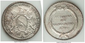 Zurich. Canton Taler 1780 AU (Cleaned), KM170, Dav-1797. 40mm. 25.22gm. Includes dealer tag. Ex. Allen Moretti Swiss Collection

HID09801242017

©...