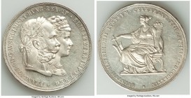4-Piece Lot of Uncertified Assorted World Crowns, 1) Austria: Franz Joseph I 2 Florin (2 Gulden) 1879 - UNC, Vienna mint, KM-XM5. 36mm. 24.62gm 2) Bel...