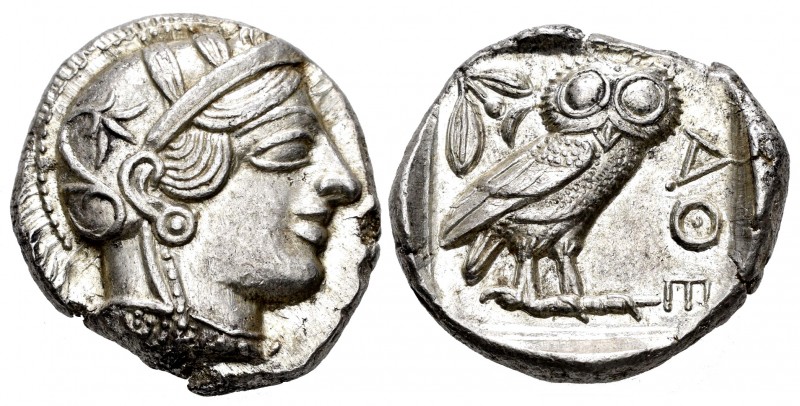 Ática. Tetradracma. 454-404 a.C. Atenas. (Gc-2526). (Cy-2019). (Sng Cop-31). Anv...
