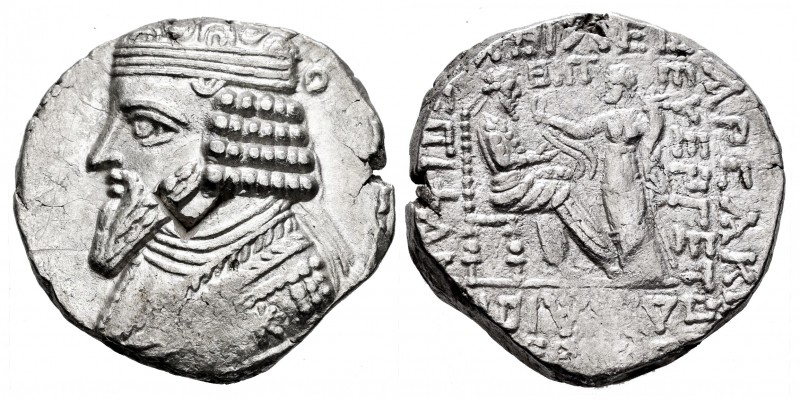 Imperio Parto. Gotarzes II. Tetradracma. 44-51 d.C. (Enero, 48 d.C). Seleukeia e...