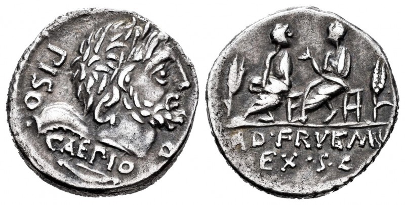 Calpurnia. Denario. 100 a.C. Roma. (Ffc-226). (Craw-330/1). (Cal-301). Anv.: Cab...