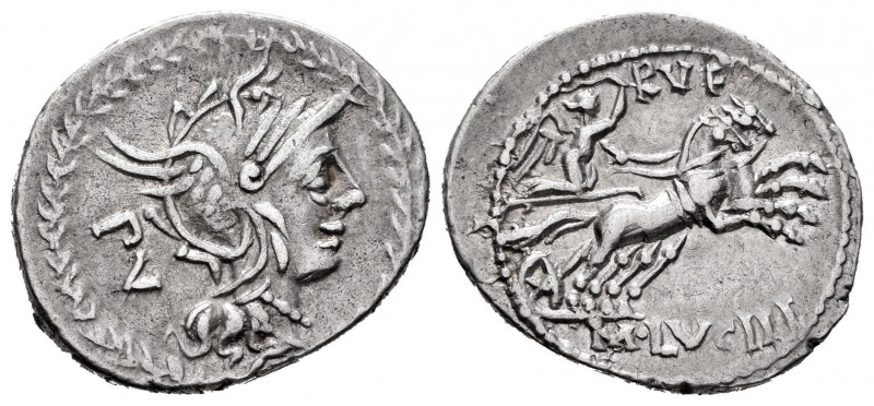 Lucilia. Denario. 101 a.C. Norte de Italia. (Ffc-821). (Craw-324/1). (Cal-909). ...