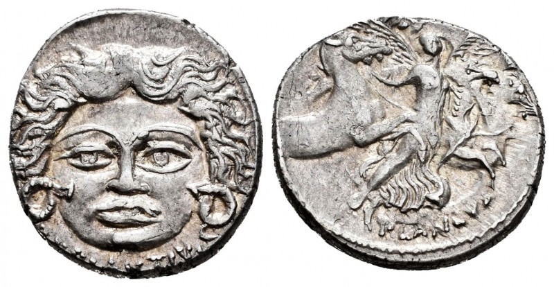 Plautia. Denario. 47 a.C. Roma. (Ffc-1003). (Craw-453/1a). (Cal-1131). Anv.: Más...