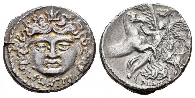Plautia. Denario. 47 a.C. Roma. (Ffc-1007). (Craw-453/1d). (Cal-1134). Anv.: Más...