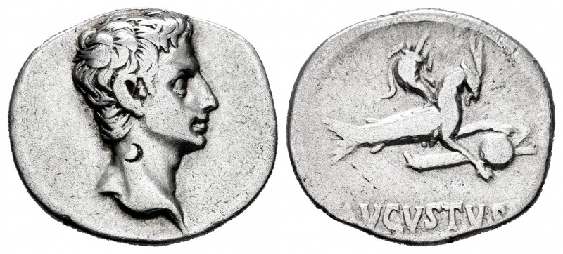 Augusto. Denario. 18-17/16 a.C. Colonia Patricia (Córdoba). (Ffc-14). (Ric-126)....