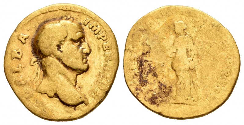 Galba. Áureo. 98-117 d.C. Roma. Restitución de Trajano. (Ric-824). (Cal-521). An...