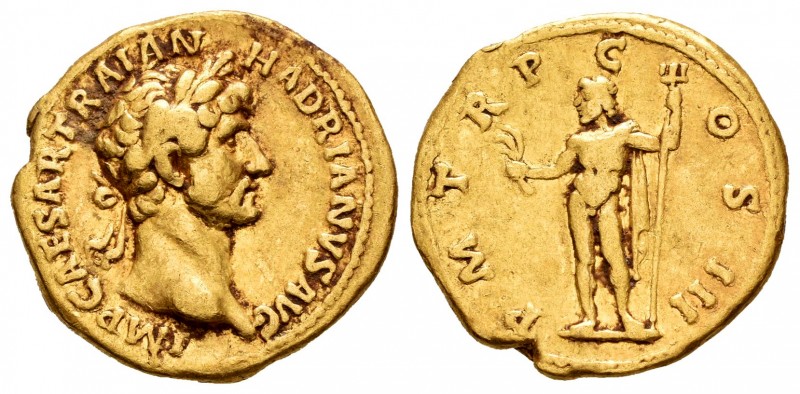 Adriano. Áureo. 119-122 d.C. Roma. (Ric-72). (Cal-1314). (Ch-1079). Anv.: IMP CA...