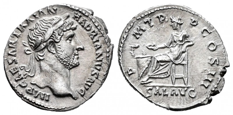 Adriano. Denario. 119-122 d.C. Roma. (Ric-137a). Anv.: IMP CAESAR TRAIAN HADRIAN...