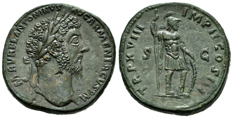 Antonino Pío. Sestercio. 164 d.C. Roma. (Spink-5000). (Ric-854). Rev.: TR P XVII...