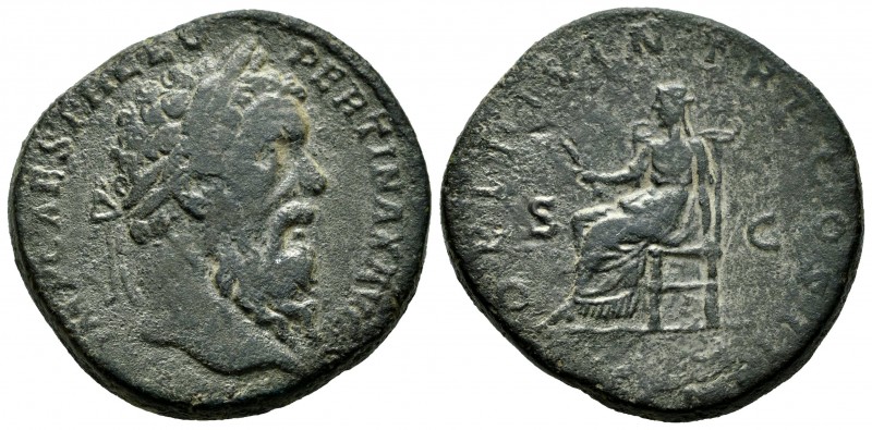 Pertinax. Sestercio. 193 d.C. Roma. (Spink-6054). (Ric-20). (Ch-34). Anv.: IMP C...