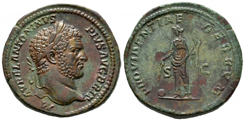 Caracalla. Sestercio. 210-213 d.C. Roma. (Ric-511a). Anv.: M AVREL ANTONINVS PIV...