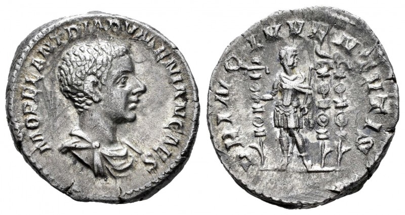 Diadumeniano. Denario. 217-218 d.C. Roma. (Spink-7449). (Ric-102). Anv.: M OPEL ...