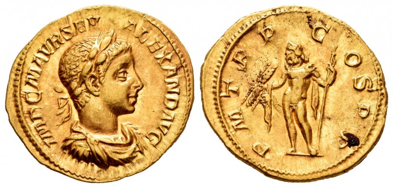 Alejandro Severo. Áureo. 222 d.C. Roma. (Ric-4). (Cal-3080). (Ch-203). Anv.: IMP...