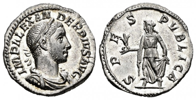 Alejandro Severo. Denario. 231-235 d.C. Roma. (Ric-254). Anv.: IMP ALEXANDER PIV...