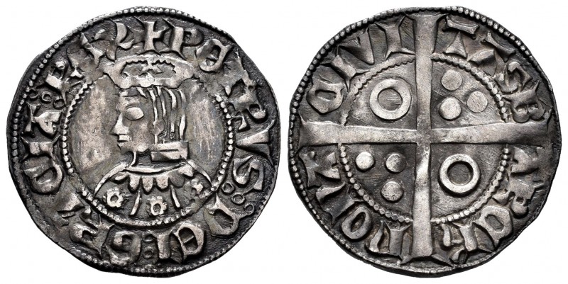 Corona de Aragón. Pedro IV. (III de Barcelona). Croat. (1336-1387). Barcelona. (...