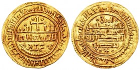 Reino de Castilla y León. Alfonso VIII (1158-1214). Morabetino. 1225 de Safar. Toledo. (Abm-153). (Bautista-262.3). Au. 3,86 g. Atractivas tonalidades...