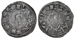 Reino de Castilla y León. Alfonso VIII (1158-1214). Dinero. Toledo. (Bautista-269). Ve. 1,02 g. Muy escasa. MBC. Est...200,00. // ENGLISH: Kingdom of ...