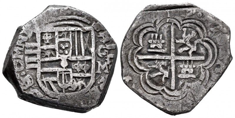 Felipe II (1556-1598). 4 reales. (159)7. Granada. M. (Cal 2008-306, mismo ejempl...