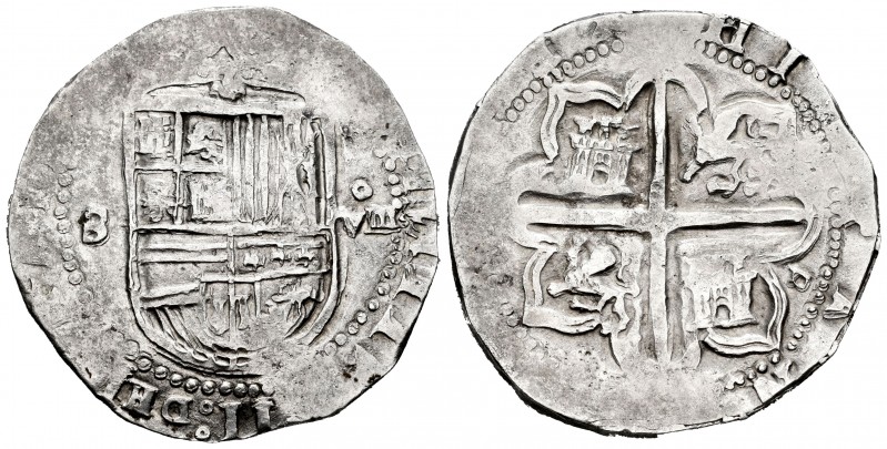 Felipe II (1556-1598). 8 reales. Sevilla. (Cal 2008-235). (Cal 2019-720). Ag. 24...
