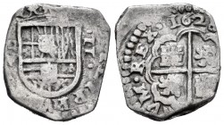Felipe IV (1621-1665). 2 reales. 1628. Madrid. V. (Cal 2008-843). (Cal 2019-843). Ag. 5,90 g. Muy rara. MBC-/MBC. Est...200,00. // ENGLISH: Philip IV ...