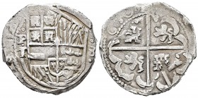 Felipe IV (1621-1665). 8 reales. 1630. Potosí. T. (Cal 2008-472). (Cal-1455). Ag. 27,02 g. Doble acuñación. Escasa. MBC+. Est...300,00. // ENGLISH: Ph...