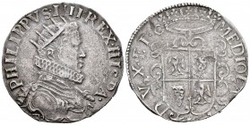 Felipe IV (1621-1665). 1 ducatón. 1622. Milán. (Vti-19). Ag. 32,16 g. Escasa. MBC+/MBC. Est...450,00. // ENGLISH: Philip IV (1621-1665). 1 ducaton. 16...
