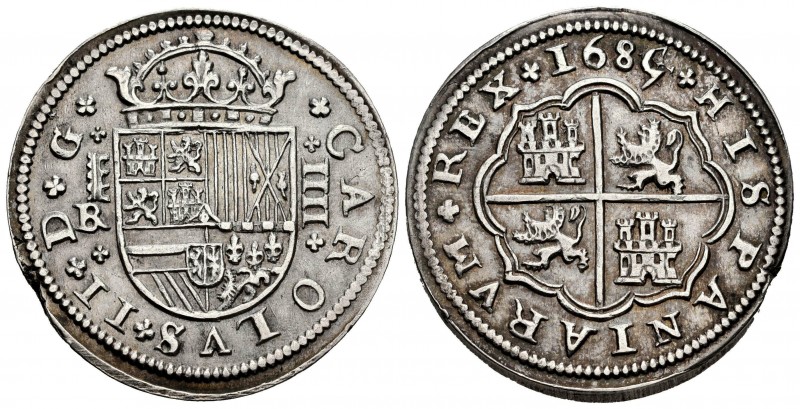 Carlos II (1665-1700). 4 reales. 1685/4. Segovia. BR. (Cal 2008-548). (Cal 2019-...