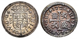 Felipe V (1700-1746). 1/2 real. 1726/5. Sevilla. J. (Cal 2008-1924 variante). (Cal 2019-335 variante). Ag. 1,38 g. Calicó ediciones 2008 y 2019, no ci...