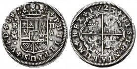 Felipe V (1700-1746). 2 reales. 1723. Madrid. A. (Cal 2019-777). Ag. 4,87 g. Defecto de acuñación. MBC/MBC-. Est...60,00. // ENGLISH: Philip V (1700-1...