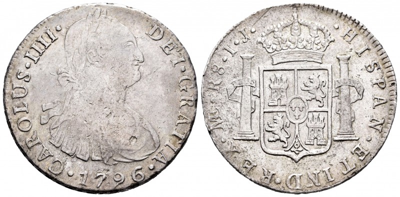 Carlos IV (1788-1808). 8 reales. 1796. Lima. IJ. (Cal 2008-no cita). (Cal 2019-9...