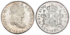Fernando VII (1808-1833). 1 real. 1821. Guatemala. M. (Cal 2008-1124). Ag. 330,00 g. Brillo original. EBC. Est...200,00. // ENGLISH: Ferdinand VII (18...