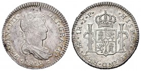 Fernando VII (1808-1833). 1 real. 1819. Lima. JP. (Cal 2019-577). Ag. 3,51 g. Brillo original. Escasa en esta conservación. EBC+. Est...180,00. // ENG...