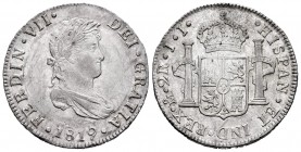 Fernando VII (1808-1833). 2 reales. 1819. México. JJ. (Cal 2019-877). Ag. 6,75 g. EBC-. Est...120,00. // ENGLISH: Ferdinand VII (1808-1833). 2 reales....