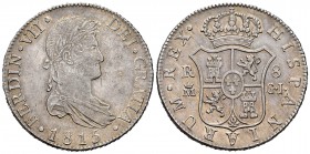 Fernando VII (1808-1833). 8 reales. 1815. Madrid. GJ. (Cal 2008-504). (Cal 2019-1269). Ag. 26,98 g. EBC-. Est...220,00. // ENGLISH: Ferdinand VII (180...