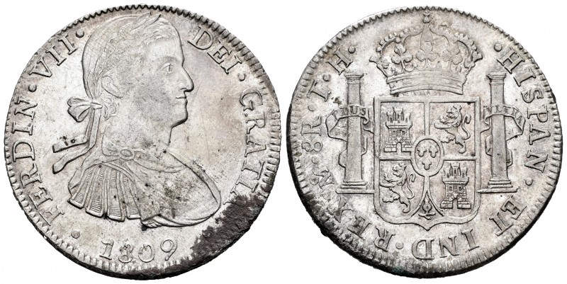 Fernando VII (1808-1833). 8 reales. 1809. México. TH. (Cal 2019-1310). Ag. 26,98...