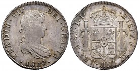 Fernando VII (1808-1833). 8 reales. 1819. México. JJ. (Cal 2019-1334). Ag. 26,82 g. Tono. EBC-. Est...120,00. // ENGLISH: Ferdinand VII (1808-1833). 8...