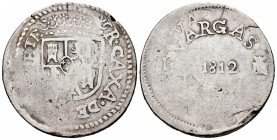 Fernando VII (1808-1833). 8 reales. 1812. Sombrerete de Vargas. (Cal 2019-1427). Ag. 24,40 g. Acuñación descuidada. Rara. MBC-. Est...400,00. // ENGLI...