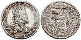 Austria. Rudolf II. 1 thaler. 1603. Hall. (Km-37.1). (Dav-3005). Ag. 28,22 g. Leyenda RVDOLHUS sin la P. Rara. MBC/MBC+. Est...350,00. // ENGLISH: Aus...