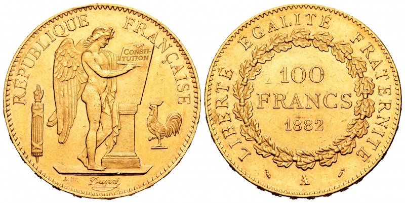 Francia. III República. 100 francos. 1882. París. A. (Km-832). (Gad-1137). (Frie...