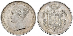 Portugal. María II. 1000 reis. 1844. (Km-472). (Gomes-40.04). Ag. 29,57 g. Escasa. MBC+. Est...300,00. // ENGLISH: Portugal. 1000 reis. 1844. (Km-472)...