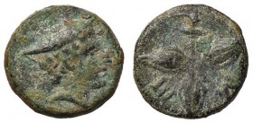 GRECHE - LUCANIA - Metaponto - AE 10 - Testa di Mercurio a d. /R Tre chicchi d'orzo S. Cop. 1264 (AE g. 1,73)
BB
