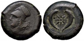 GRECHE - SICILIA - Siracusa (425-IV sec. a.C.) - Dracma - Testa di Atena a s. /R Stella marina tra due delfini Mont. 5082; S. Ans. 454 (AE g. 29,81) E...