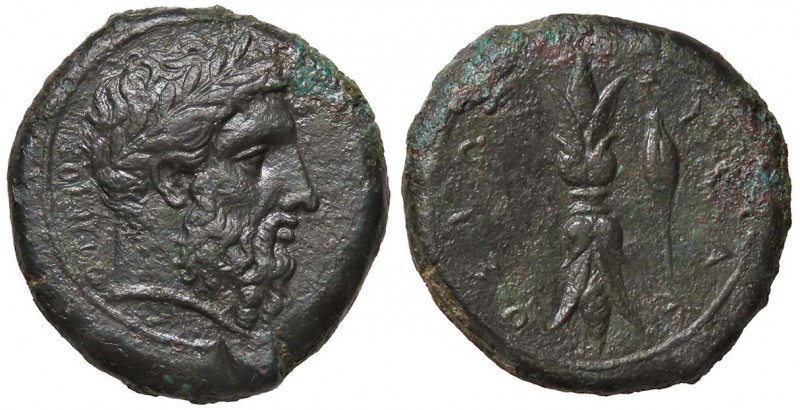 GRECHE - SICILIA - Siracusa (425-IV sec. a.C.) - Emidracma - Testa di Zeus a d. ...