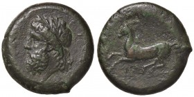 GRECHE - SICILIA - Siracusa - Terza Repubblica (344-317 a.C.) - Dracma - Testa laureata di Zeus a s. /R Cavallo impennato a s. Mont. 5106; S. Ans. 533...
