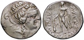 GRECHE - ISOLE DELLA TRACIA - Thasos - Tetradracma - Testa diademata di Dioniso a d. /R Ercole con clava e pelle di leone Sear 1759 (AG g. 16,71)
BB+...